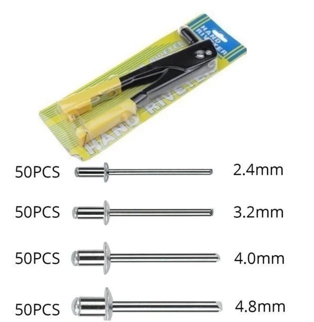 Hand Riveter Set met Blind Rivet Tangen